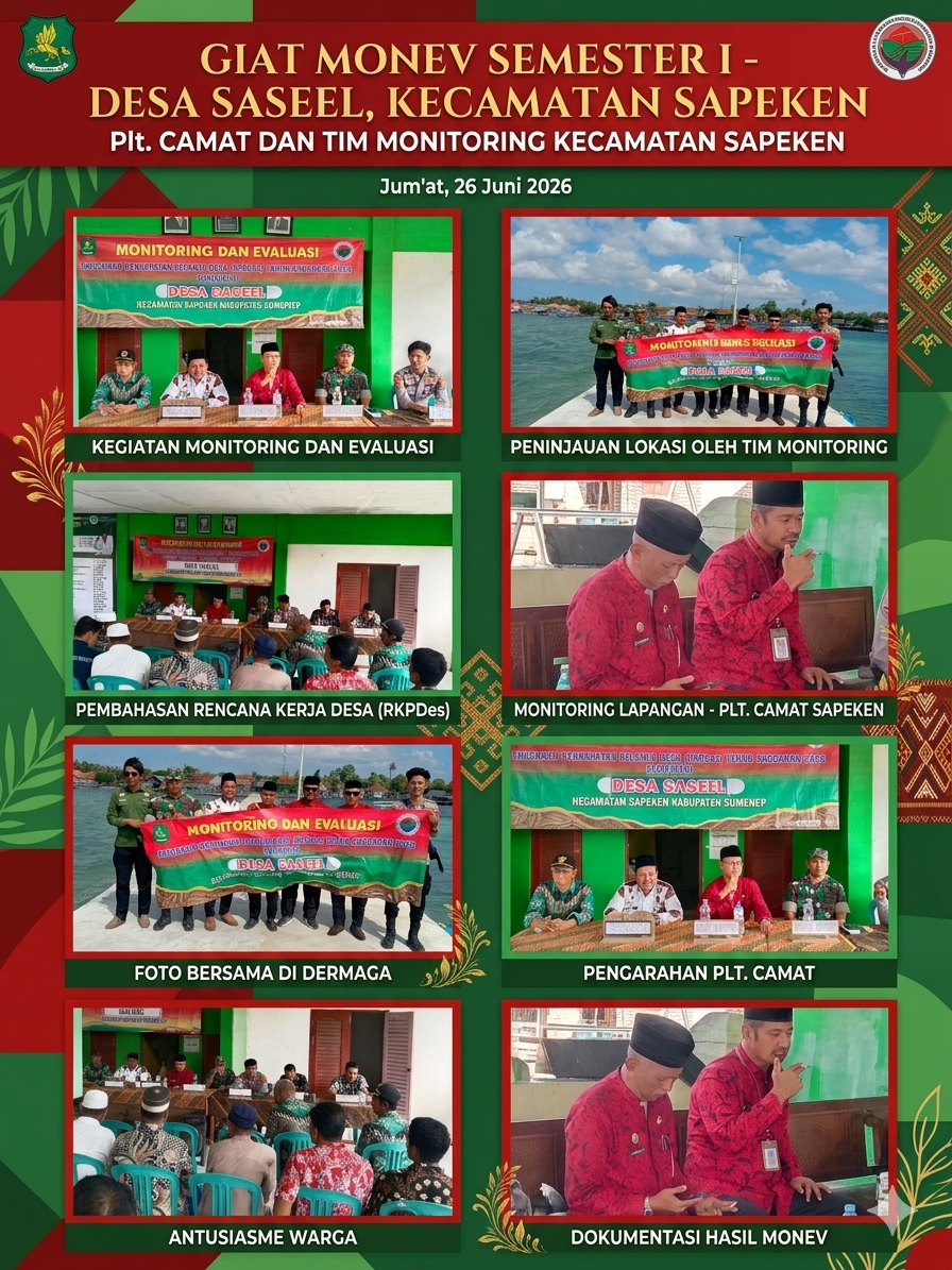 MONITORING DAN EVALUASI APBDes SEMESTER I 2026 DESA SASIEL