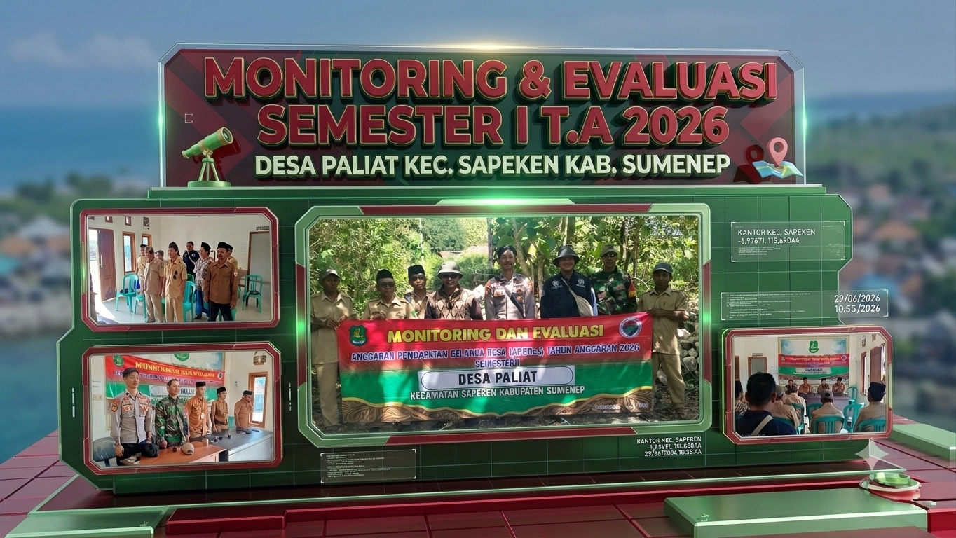 MONITORING & EVALUASI SEMESTERI I T.A 2026 DESA PALIAT KEC. SAPEKEN