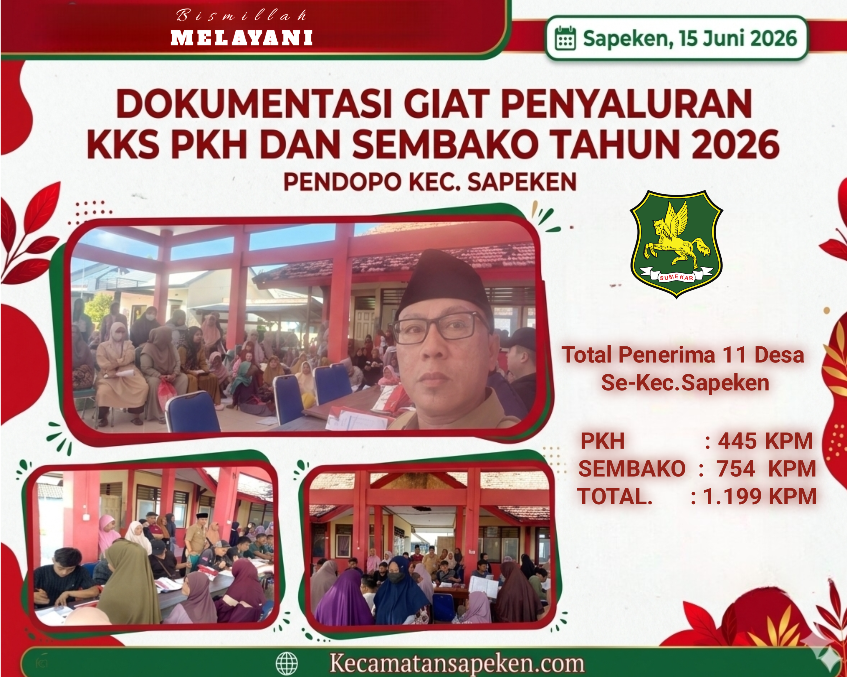  1.199 KPM di Sapeken Terima KKS PKH & Sembako, Penyaluran 15-18 Juni 2026