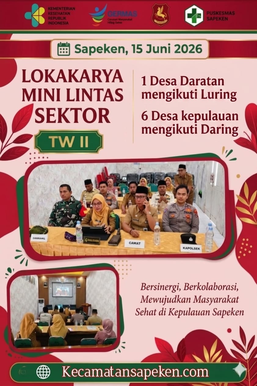 PUSKESMAS SAPEKEN MENGADAKAN  LOKMIN LINTAS SEKTOR 