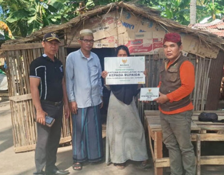 BAZNAS KAB. SUMENEP  MENYALURKAN BANTUAN KE MASYARAKAT PAGERUNGAN KECIL YANG DI DAMPINGI LANGSUNG CAMAT SAPEKEN 