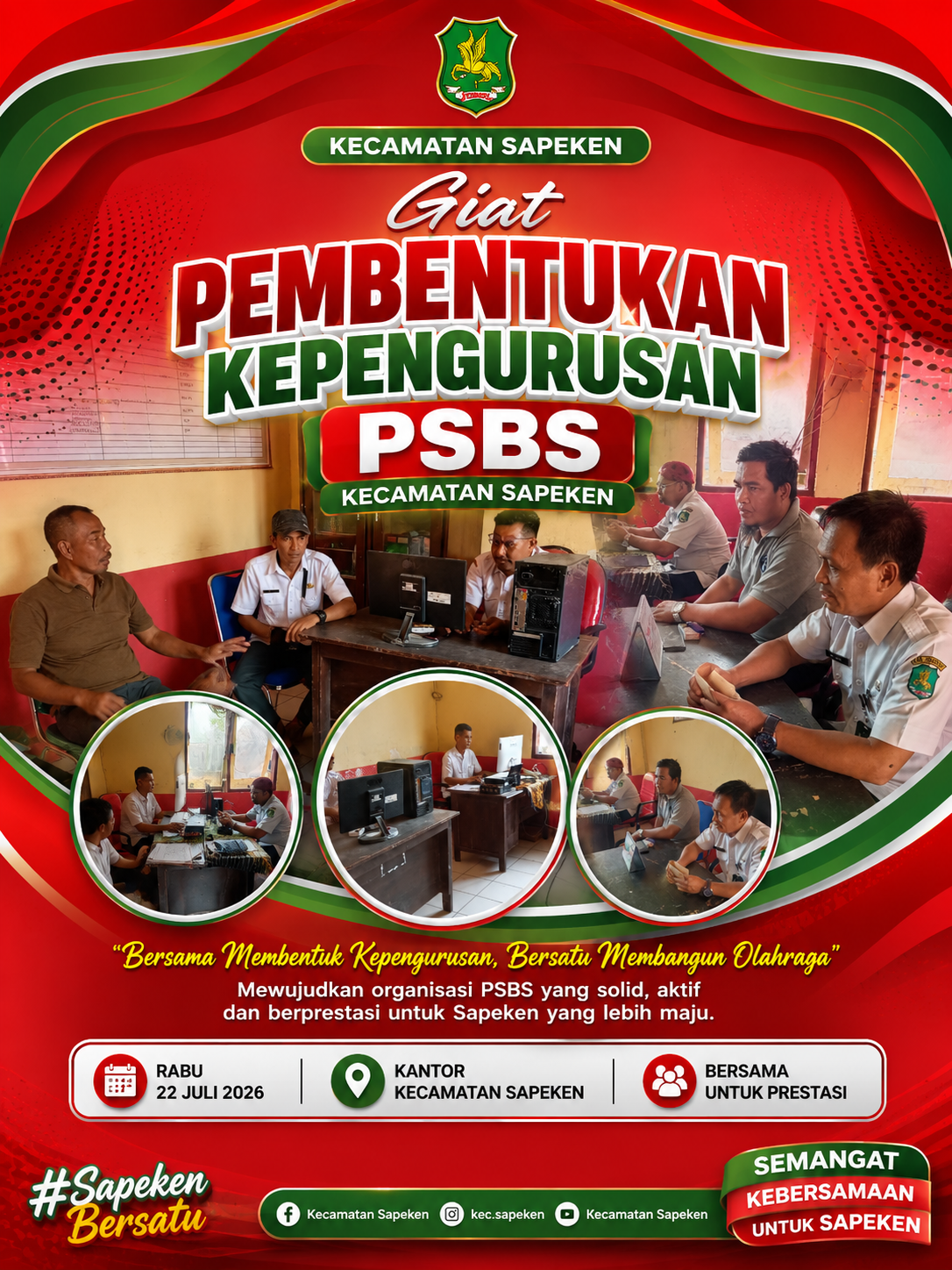 PSBS SAPEKEN DIBENTUK CLUB ANTAR PULAU DISATUKAN  UNTUK MENCETAK TELENTA MUDA